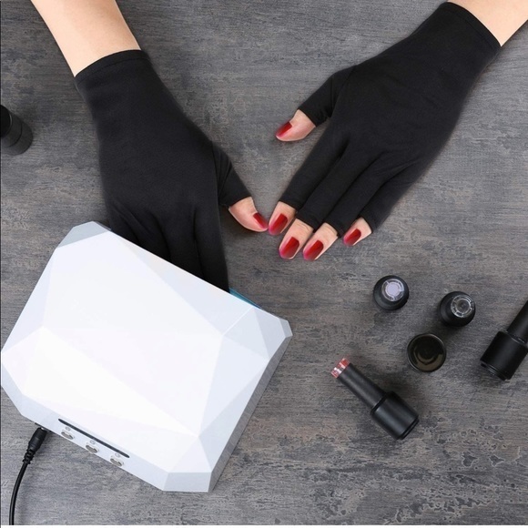🆕 UV Shield Glove Gel Manicures Glove Anti UV Fingerless Gloves Protect Hands - Picture 1 of 8